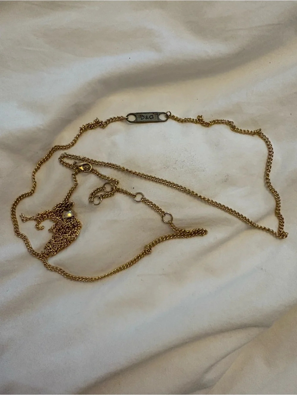 D&G Gold-Tone Chain Belt - Gold